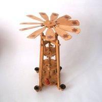 Traditional German Christmas Pyramid, Handcrafted Natural Woodwork Pyramid Original Ore Mountains Erzgebirge Pyramide | Etsy (US)