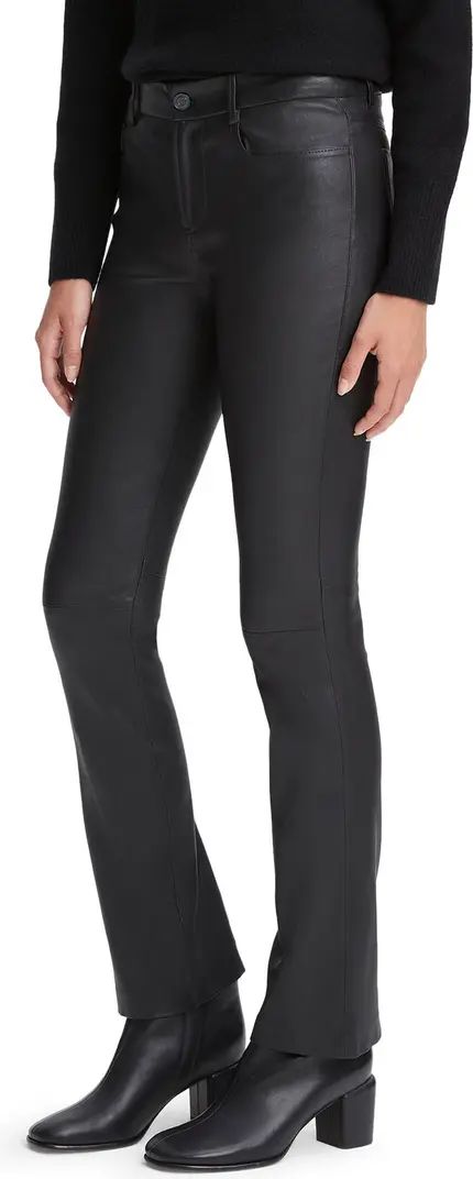 Stretch Bootcut Leather Pants | Nordstrom