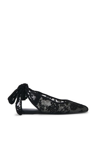 Magda Butrym Lace Ballet Flat in Black. - size 40 | Revolve Clothing (Global)