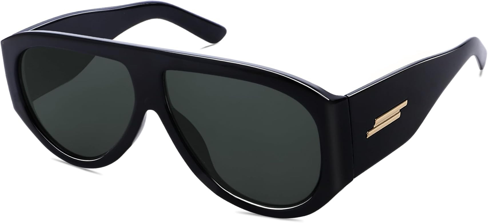 Retro Oversized Aviator Sunglasses for Women Men Trendy 70s Classic Vintage Designer Sun Glasses | Amazon (US)