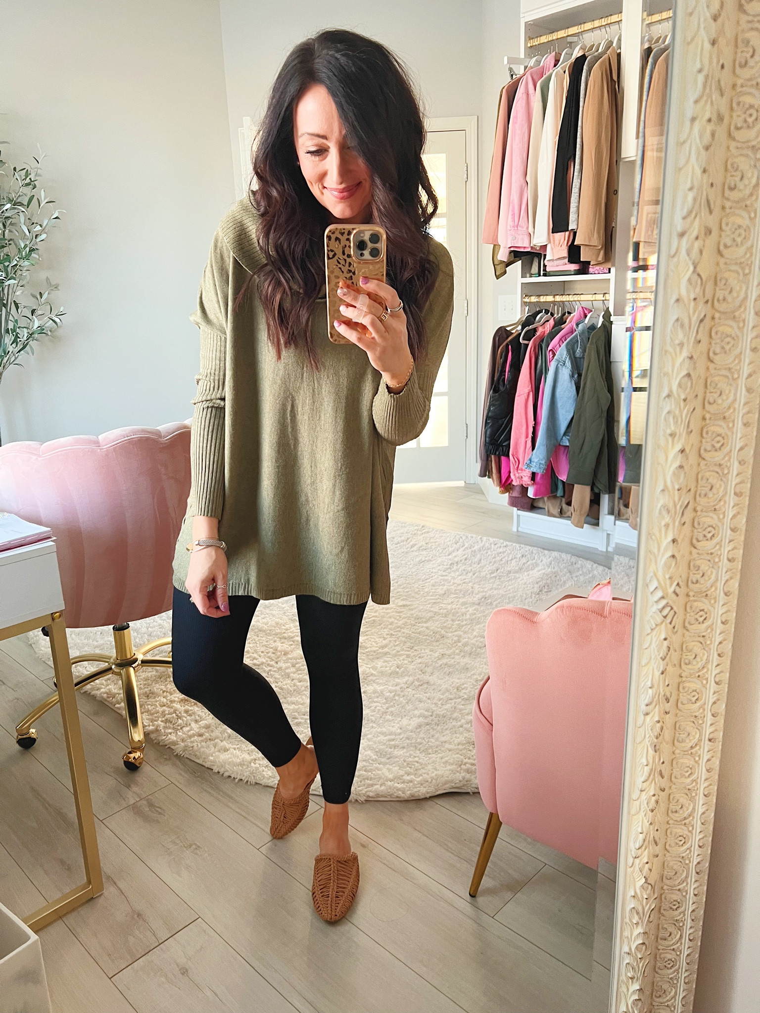 • S/M top
• size 6 leggings 
• mules true to size 

#LTKshoecrush #LTKunder50 #LTKFind