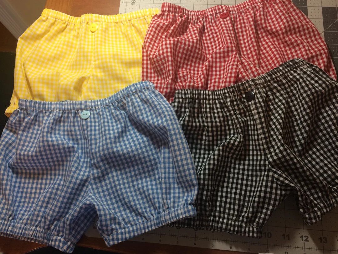 Gingham & Seersucker Bubble Shorts for Baby and Toddlers. - Etsy | Etsy (US)