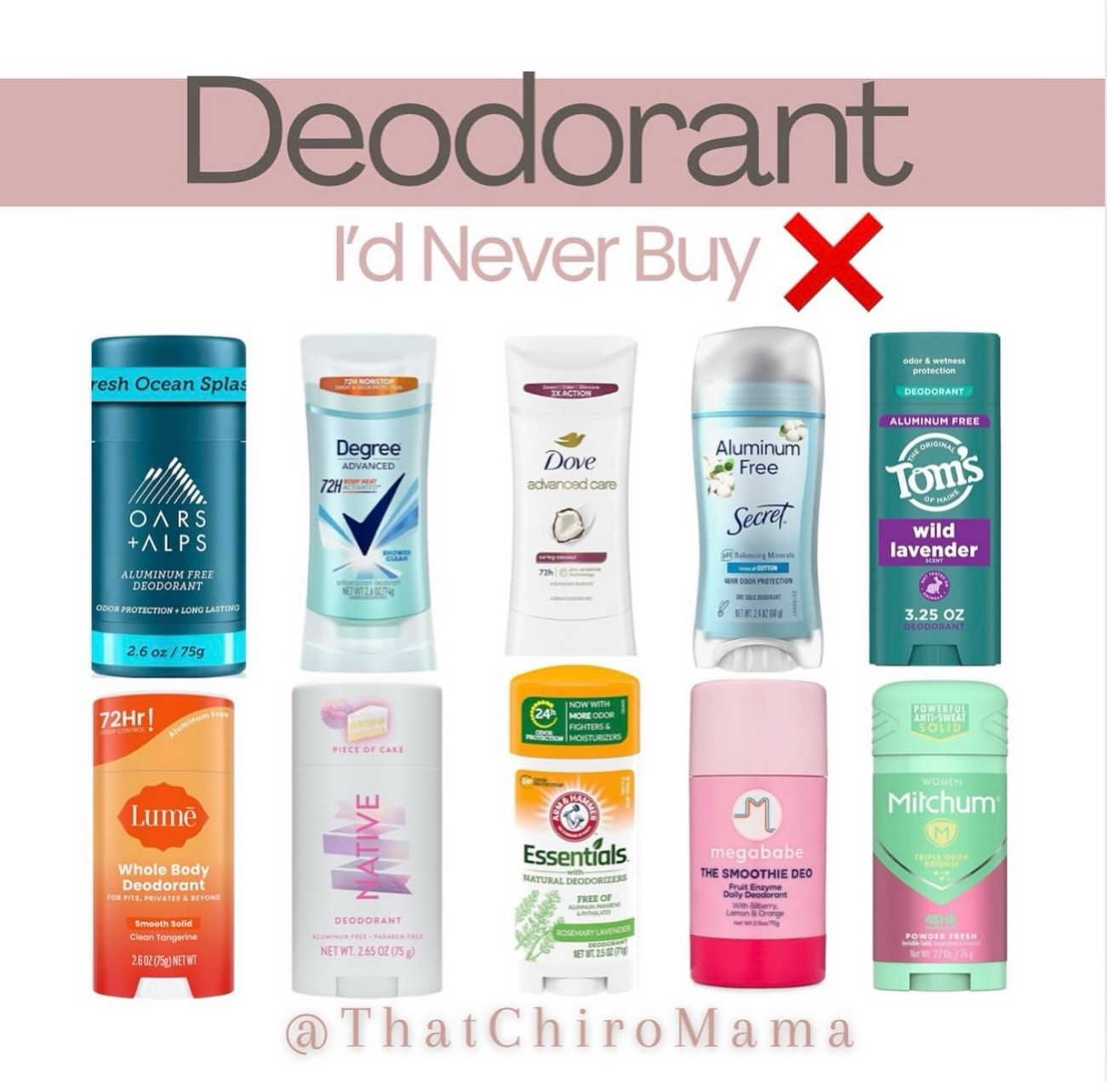 ‼️Comment below “DEO” for the full list with links to clean options!⤵️⤵️⤵️

❌So many mainstream formulas are loaded with ingredients that don’t belong anywhere near your lymph nodes, breast tissue, or bloodstream.

🚫 Aluminum compounds – block sweat glands, but have been linked to cellular changes in breast tissue. Ongoing studies question long-term exposure.

🚫 Fragrance (parfum) – a legal loophole that hides hundreds of undisclosed chemicals, including phthalates, allergens, and endocrine disruptors. 

🚫 Triclosan – an antibacterial agent banned in soaps but still used in some deodorants; it can disrupt thyroid hormone signaling.

🚫 Propylene glycol – used for absorption, but can irritate sensitive skin and is derived from petroleum.

🚫 BHT & parabens – preservatives with potential links to hormone disruption and skin irritation.

In fact: Health experts recommend avoiding added undisclosed fragrances altogether—especially for pregnant individuals or children—since even small cumulative exposure can have measurable effects over time

Look for: A deodorant that’s fragrance-transparent, and actually tells me what’s in it. No greenwashing. No question marks. 🙌⁠

🎉So grateful for cleaner options making this swap an EASY one!

.
.
.
#deodorant #cleanbeauty #antiperspirant #toxinfree #nontoxic