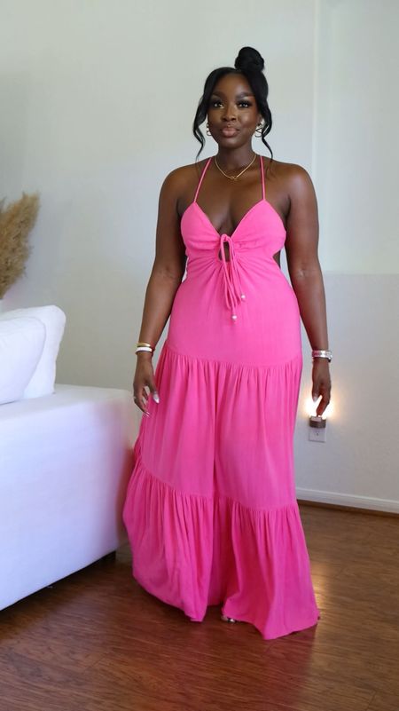 Still in love with this pink Maxi Dress! The low back just does it for me! #springdresses #curvygirlfashion #vicidolls #outfitideas

#LTKbeauty #LTKfindsunder100 #LTKVideo