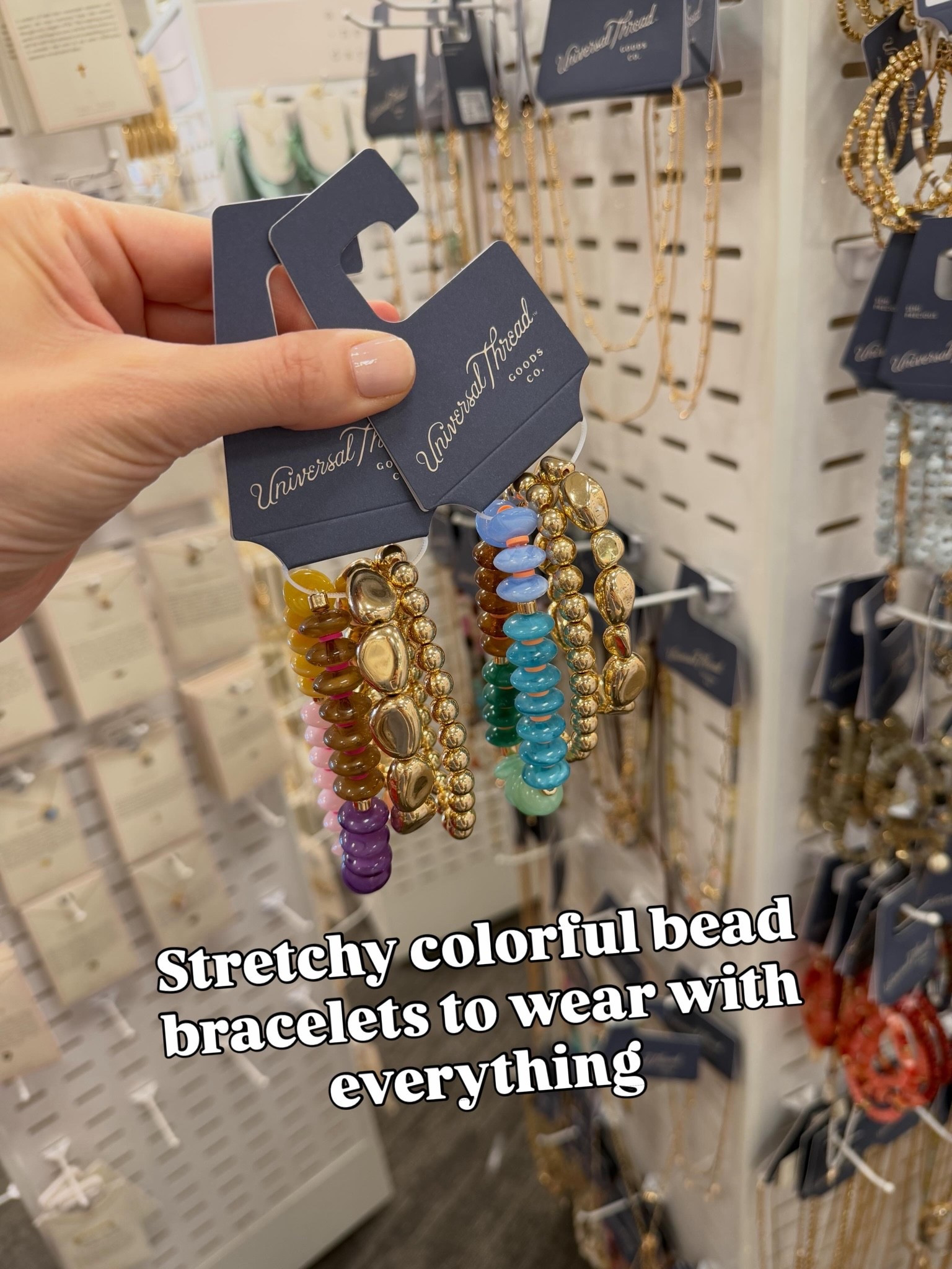 Stretchy bracelets at Target for your summer stack! #targetstyle