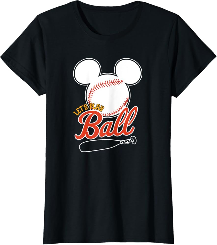 Disney - Mickey Lets Play Ball Baseball T-Shirt | Amazon (US)