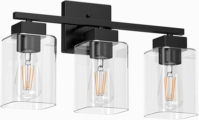 Espird Bathroom Vanity Light, Square Design & UL Certification, 3 Lights Farmhouse-ish Bathroom L... | Amazon (US)