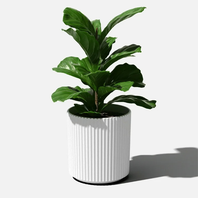 Sunside by Veradek 16" Ripple White Planter | Walmart (US)