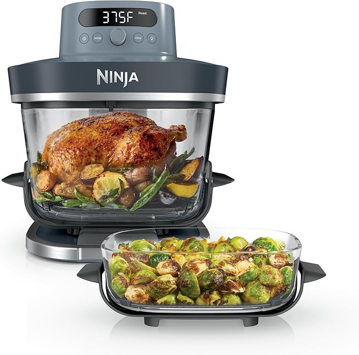 Ninja Crispi Pro 6-in-1 Glass Air Fryer | 450°F, Nontoxic, 6qt & 2.5qt Containers & Lids | Micro... | Amazon (US)