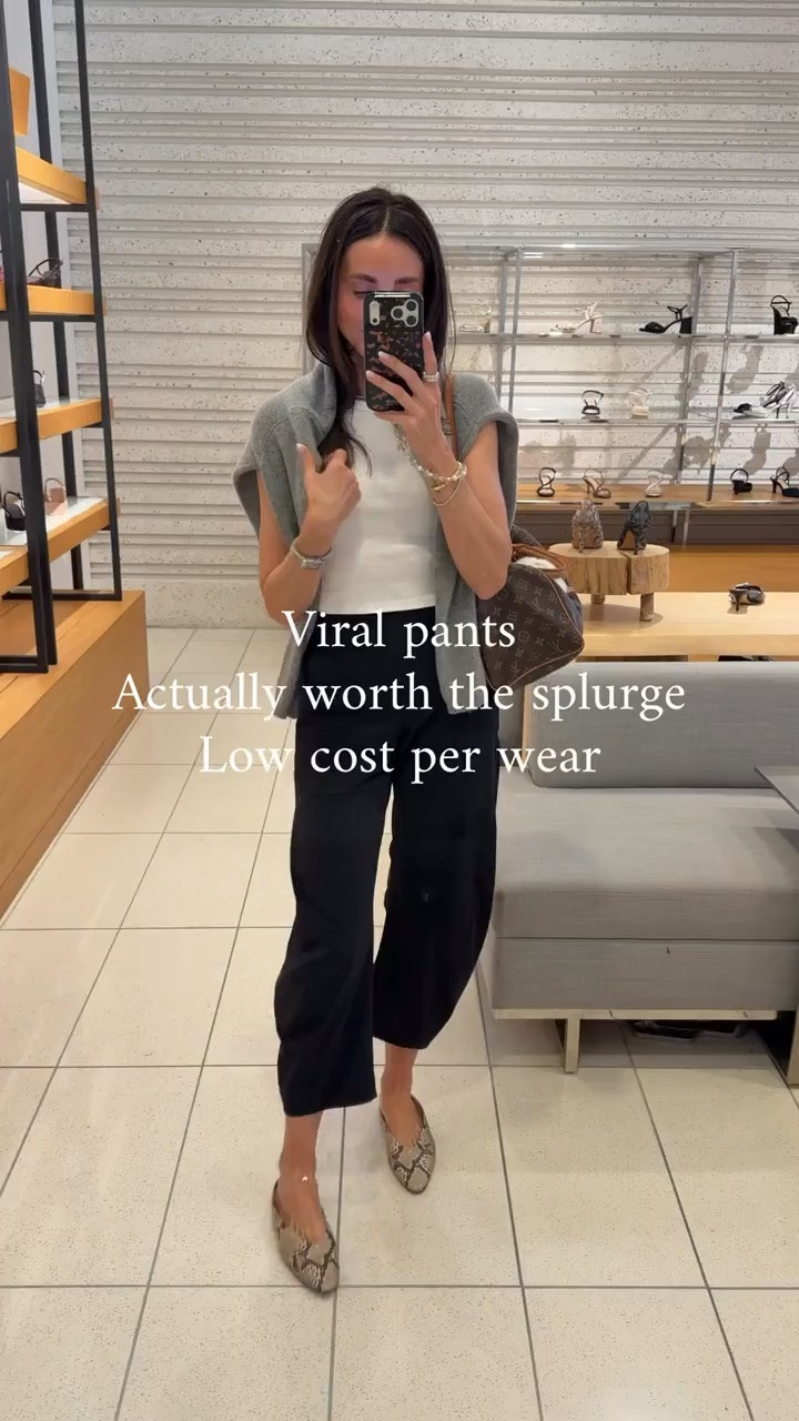 These viral pants are actually worth the splurge. The fit, comfort, and versatility make them such a good cost-per-wear piece that you’ll keep reaching for season after season.

viral pants, worth the splurge, investment piece, black pants, everyday pants, fall wardrobe staple, elevated basics, women’s fashion, workwear pants, casual chic outfit, annabrstyle

#LTKootd #LTKOver40 #LTKSeasonal
