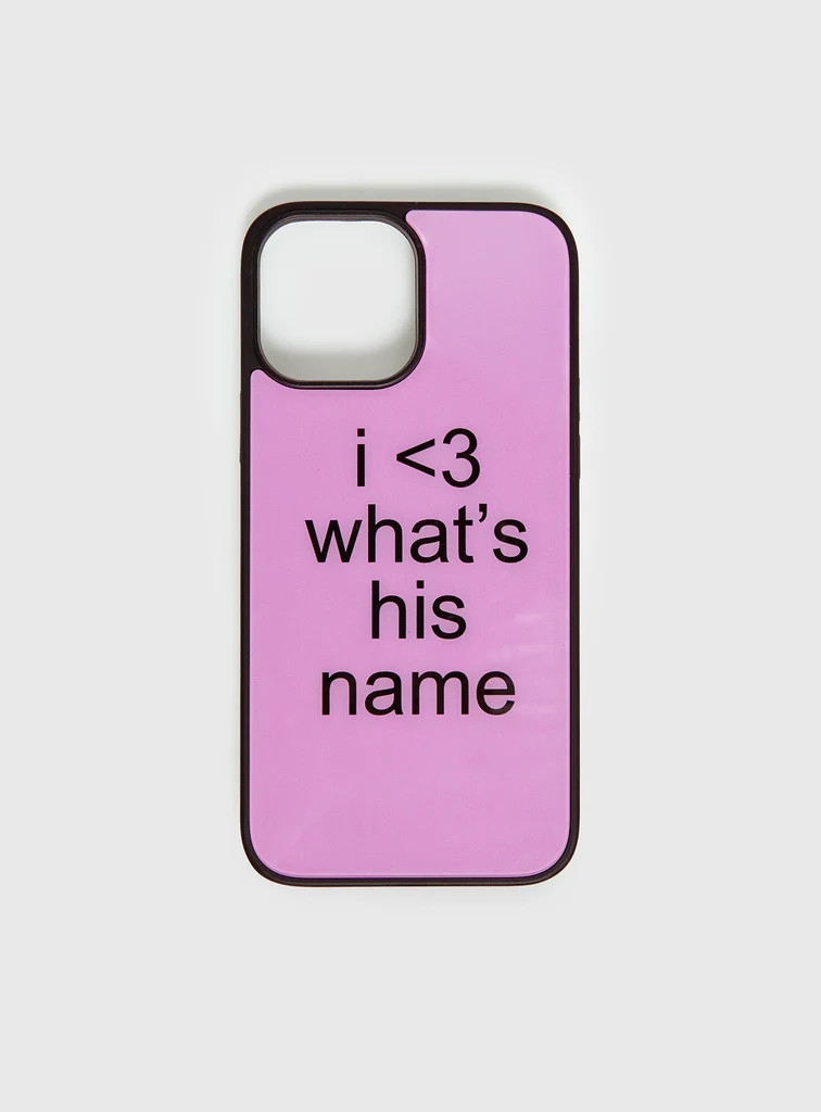 I Love What's His Name iPhone Case Pink | Princess Polly US
