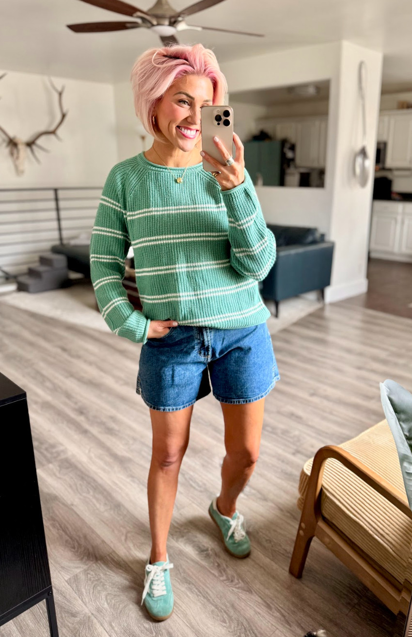 Getting ready for Spring with these recent finds from Target... Loving the pop of color! Shorts: 6 // Sweater: Small // Shoes: TTS 

 #LTKootd