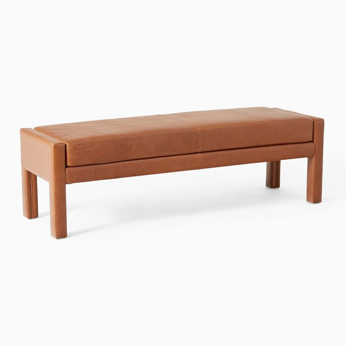 Scarlett Leather Bench | West Elm (US)