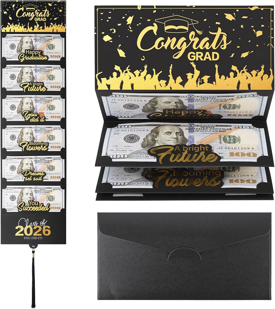 2026 Graduation Money Cards with Envelope, Graduation Gift Card Money Holder 2026, Graduation Mon... | Amazon (US)