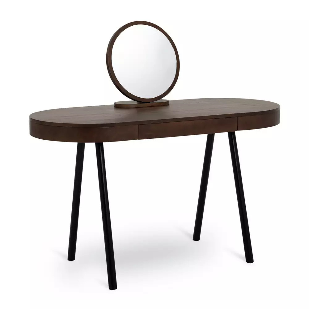 Habitat Lila 1 Drawer Dressing Table - Walnut | Habitat UK