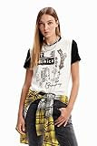 Desigual Women's Illustration T-Shirt White | Amazon (US)