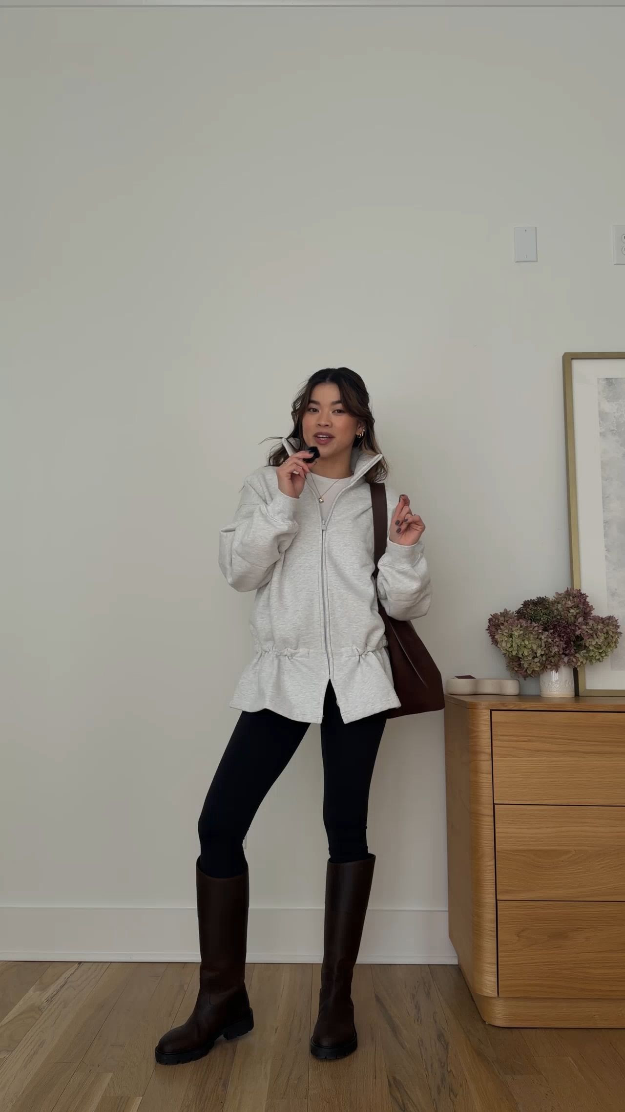 Sizing info: 
•white tee size XS
•zip up size XS
•leggings size 2

petite fashion, get dressed with me, outfit inspiration, ootd, nashville outfit, Nashville influencer, petite style, vacation style, casual outfits, mom style, petite pants, spring outfits, spring outfit info, spring pants, spring outfit idea, spring top, spring sweater, spring shoes, winter outfit, winter pants, winter outfit inpso, winter outfit idea, winter top, winter style, winter sweater, cozy sweater, cold weather zip up, zip up fleece, cold weather outfit, bag, purse, leggings, lululemon leggings 

#LTKSeasonal #LTKootd #LTKPetite