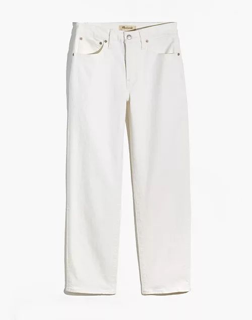 The Petite Mid-Rise Perfect Vintage Straight Jean in Tile White | Madewell