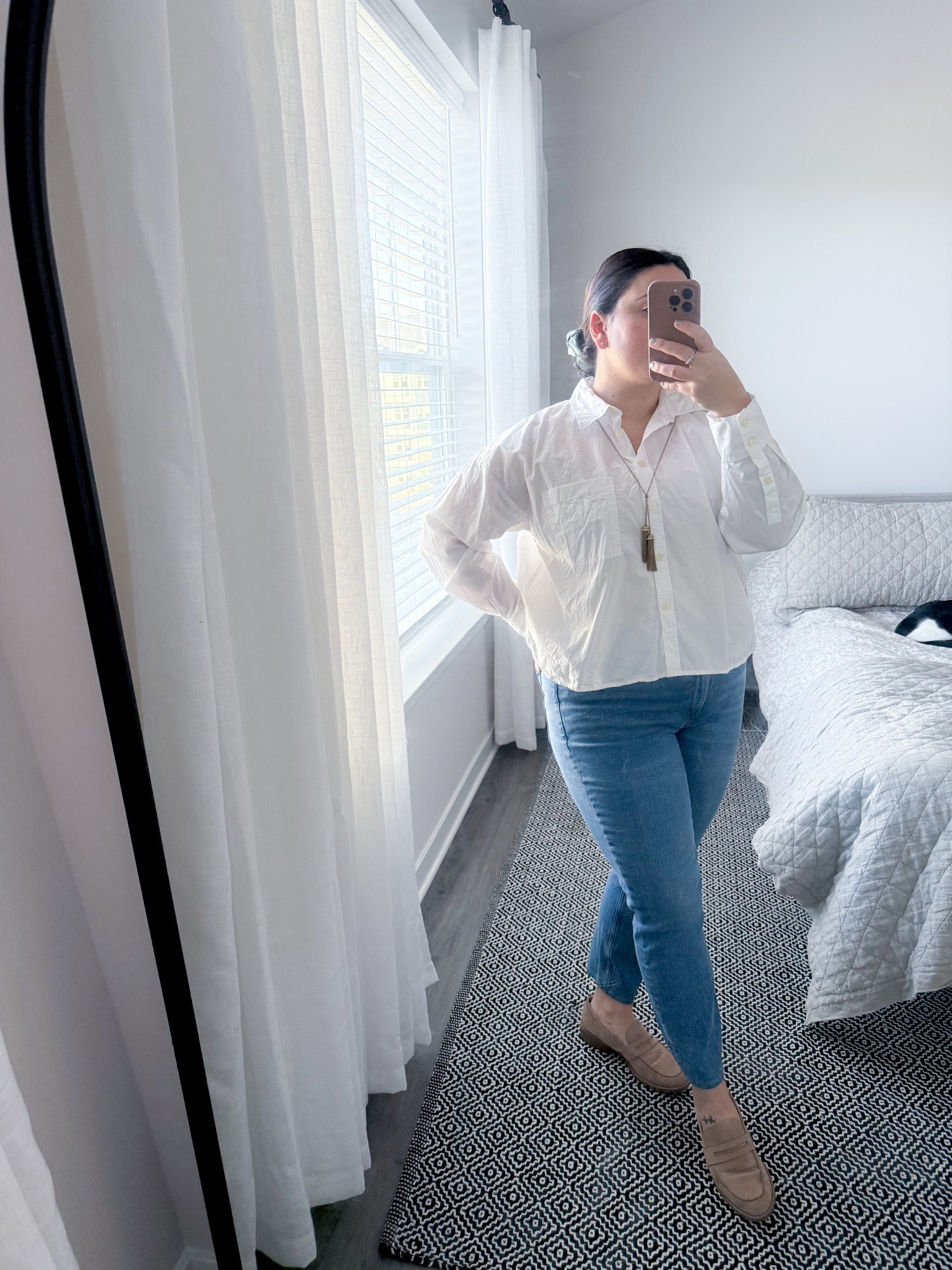 Casual work fit for the last in person day this week

Jeans size 31 - tts
Shoes from Macy’s - Similar shoes from Macy’s linked
Shirt is from loft a year or so ago - similar linked from loft
Necklace is J. Crew from Poshmark - similar linked 

#LTKMidsize #LTKFindsUnder100 #LTKWorkwear