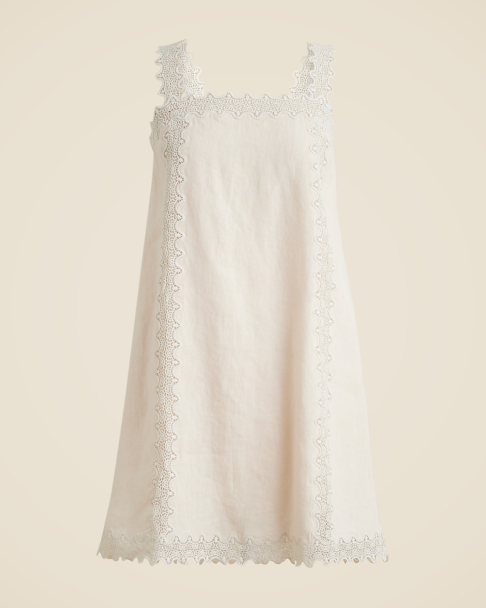 Lace-trim shift dress | J. Crew US
