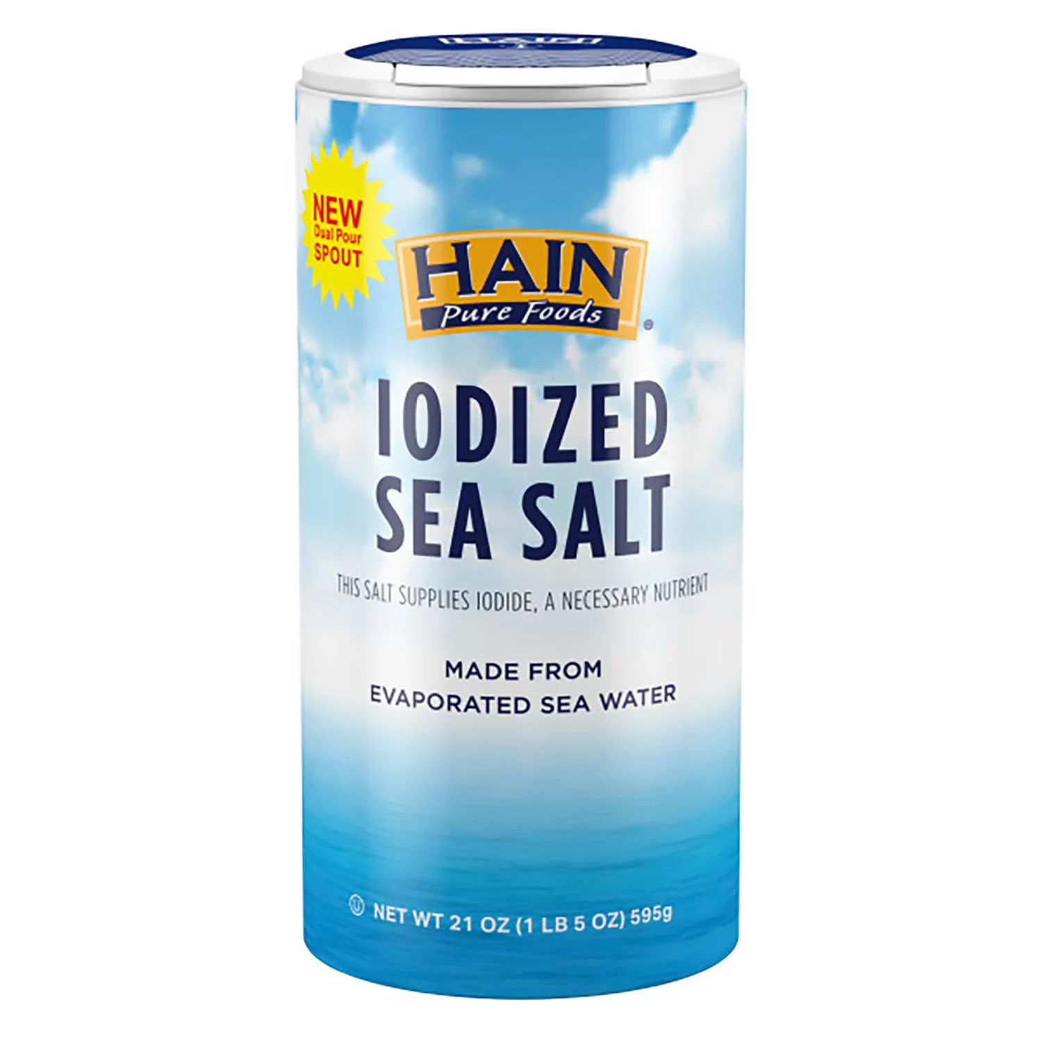 Hain Pure Foods Iodized Sea Salt, 21 Oz | Walmart (US)