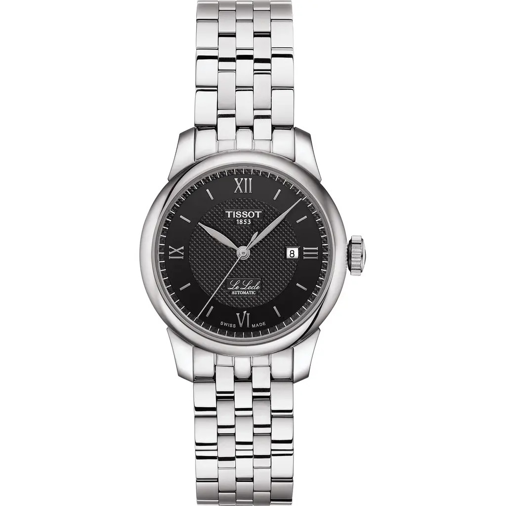 Tissot Le Locle Bracelet Watch, 29mm in Black at Nordstrom Rack | Nordstrom Rack