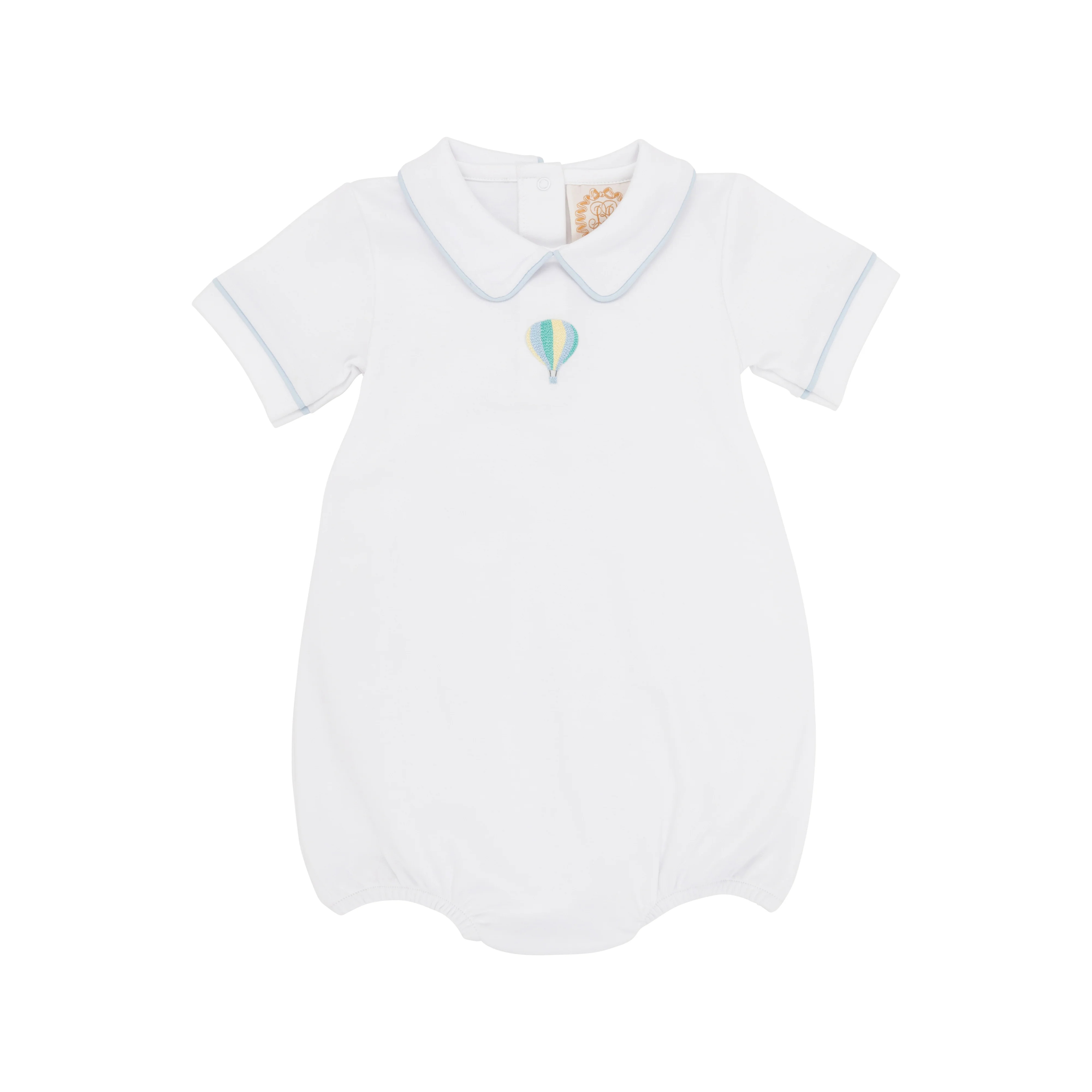 Biltmore Bubble - Worth Avenue White with Hot Air Balloon Embroidery | The Beaufort Bonnet Company