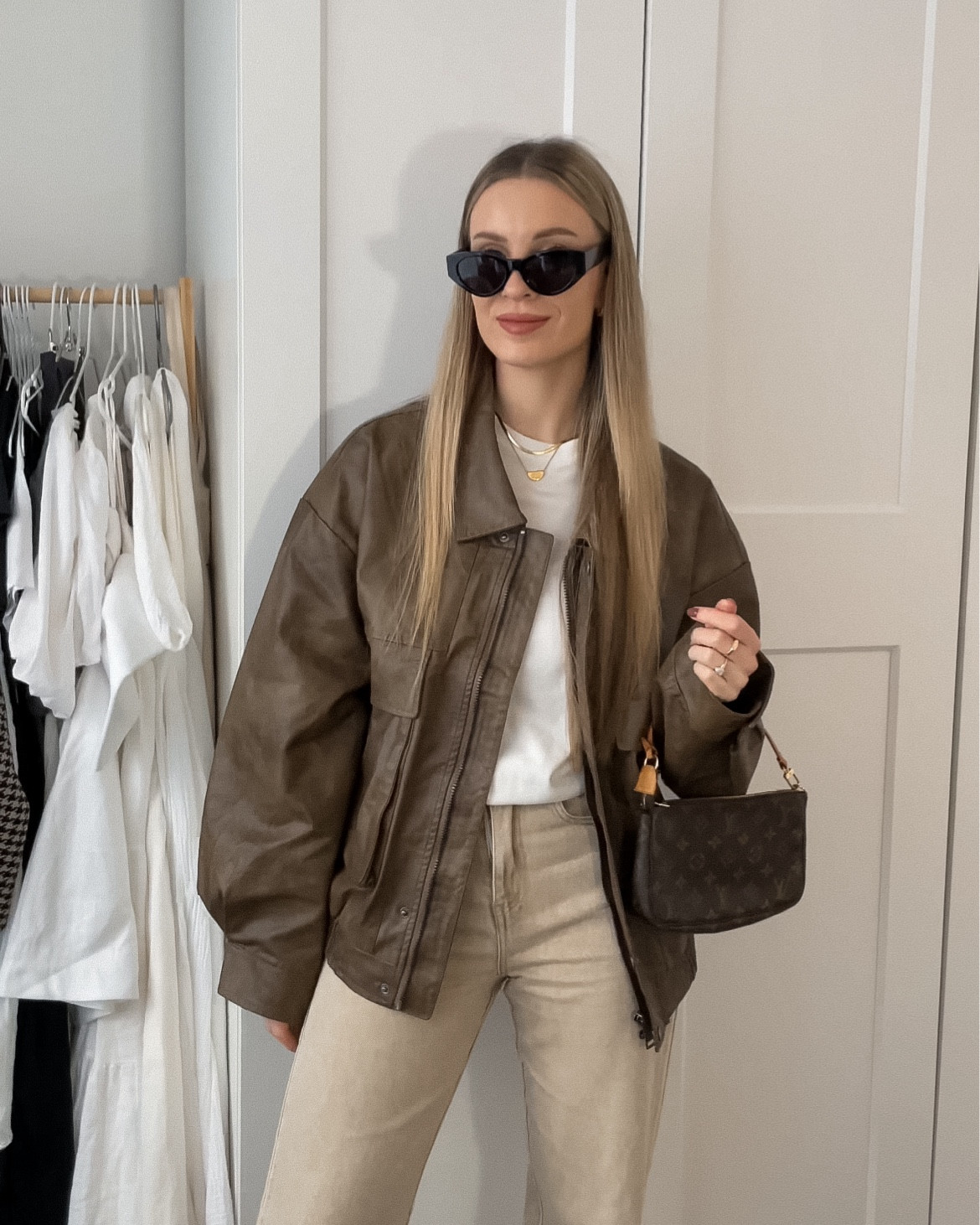 Day 30 | 30 days of winter outfits in Australia 🤎 finally made it to day 30! Had to get this jacket in another colour since you keep selling it out in the black 🥰🫶🏼 Perfect baggy leather jacket for winter and autumn outfits! 🍂 

#LTKwinter #LTKstyletip #LTKaustralia