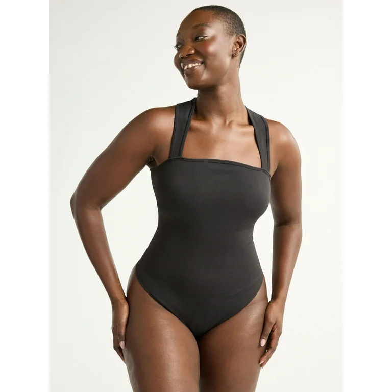 Joyspun Women's Slimming Seamless Sleeveless Bodysuit, Sizes S-3X | Walmart (US)
