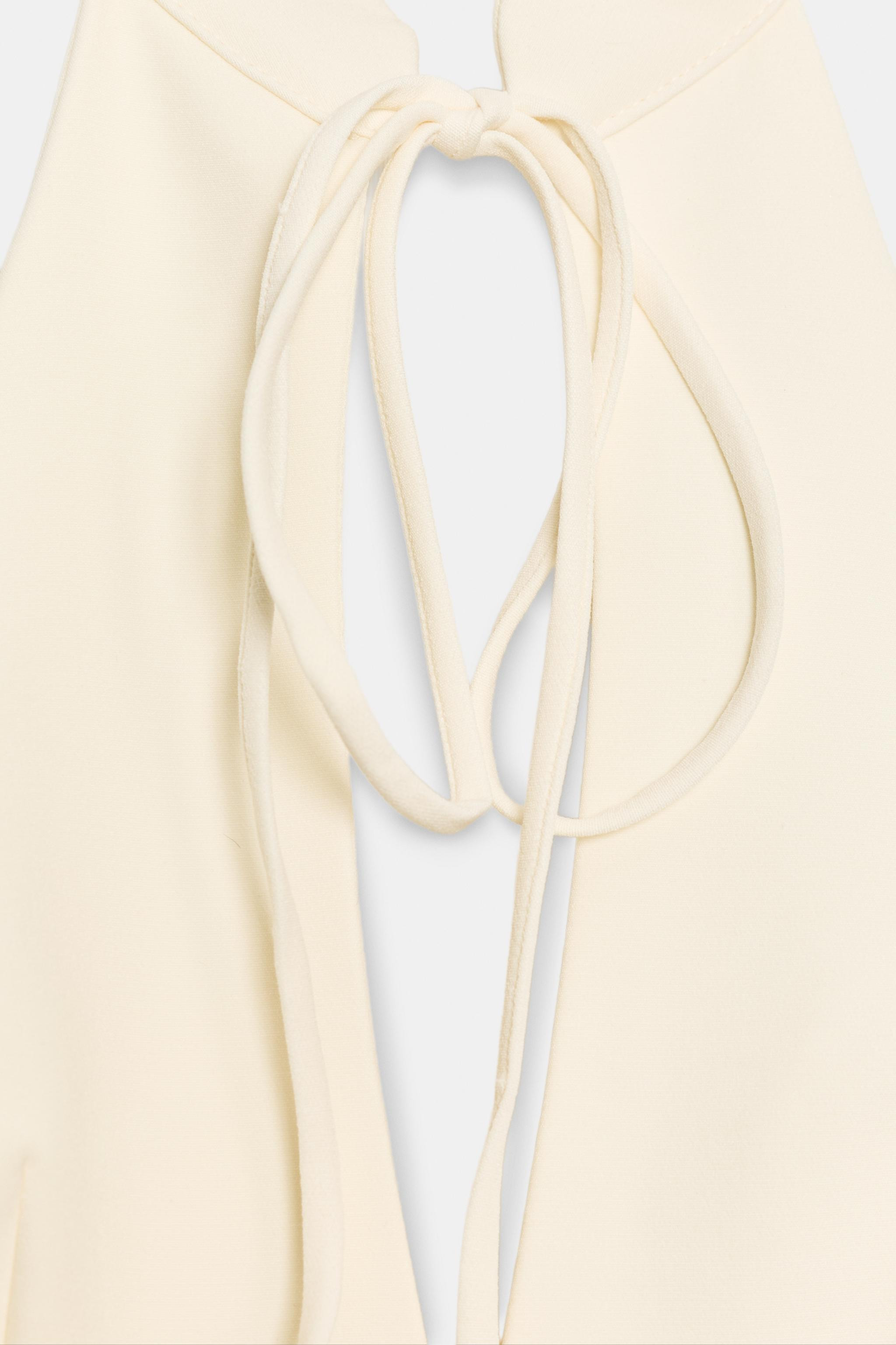 VOLUMINOUS HALTER MINI DRESS | Zara US