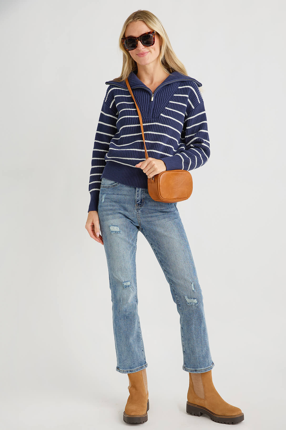 Z Supply Villa Half Zip Sweater | Social Threads