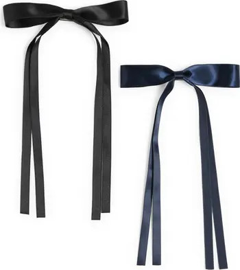BP. Assorted 2-Pack Satin Hair Bows | Nordstrom | Nordstrom
