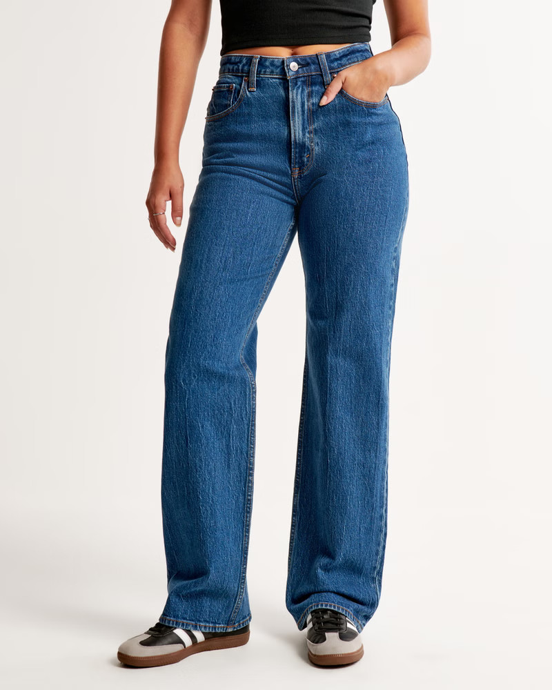 Curve Love High Rise 90s Relaxed Jean | Abercrombie & Fitch (US)