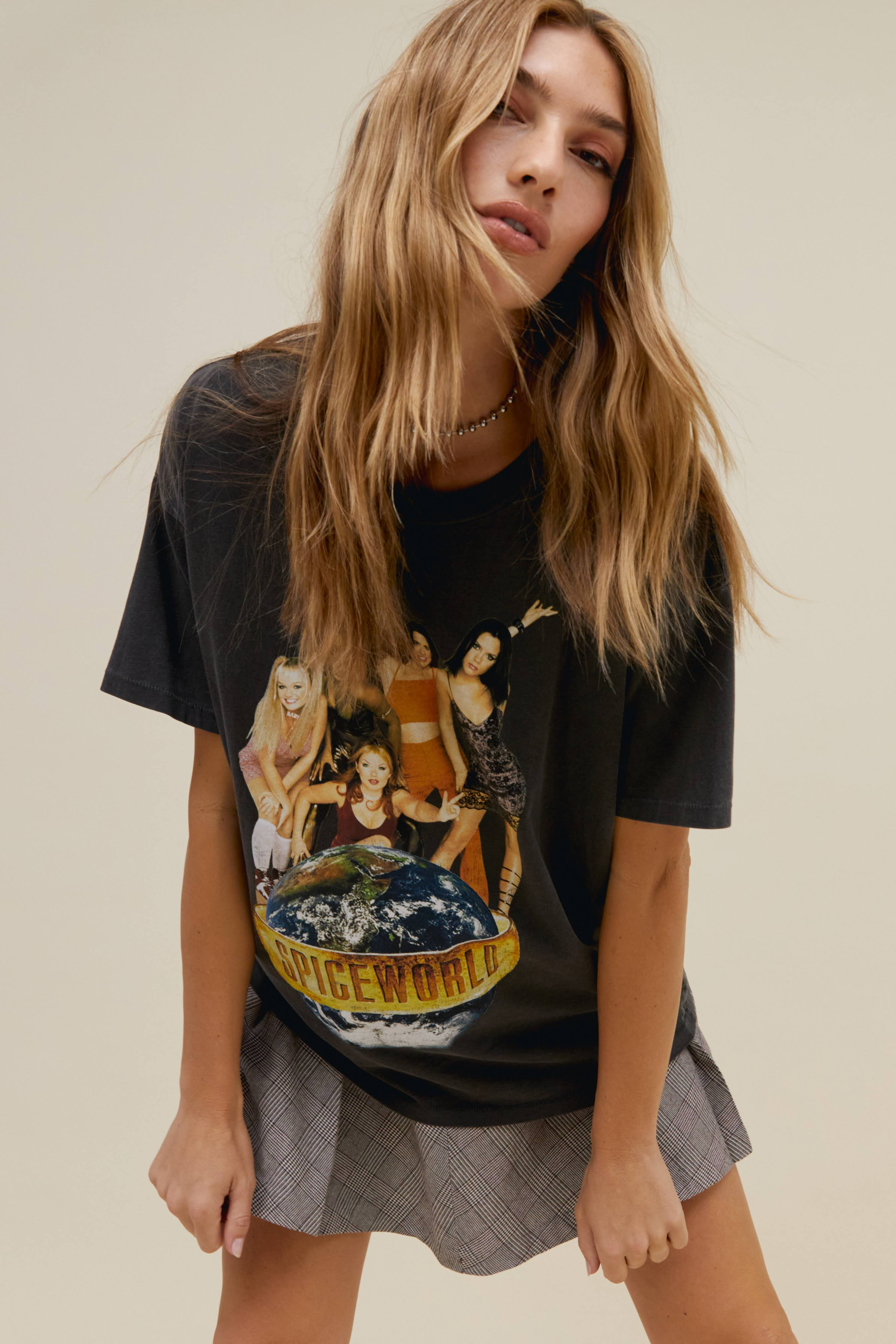 Spice Girls Spiceworld Merch Tee in Pigment Black | Daydreamer