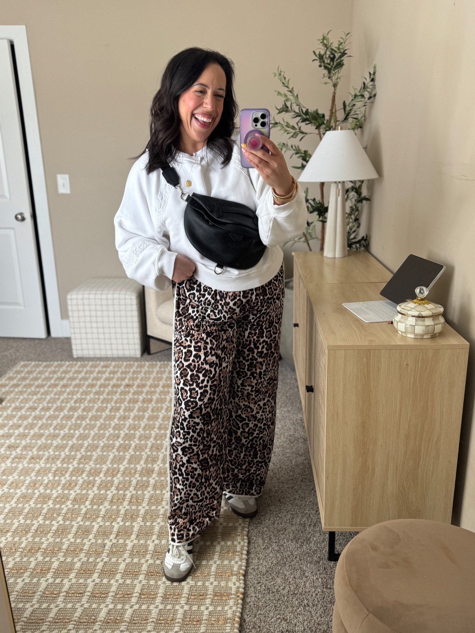 Aerie midsize casual travel outfit! Wearing size medium in pullover and large in pants! 

#LTKMidsize #LTKSpringSale #LTKFindsUnder50