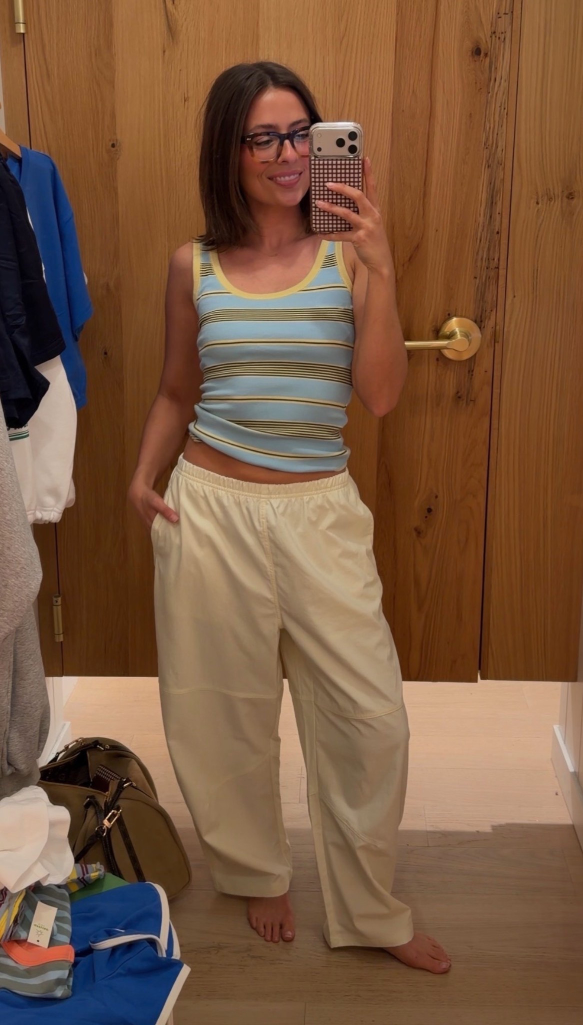 Love the stripes trend this spring! Aerie’s basics are unmatched! Pants and tank are both xs! 

#LTKSeasonal #LTKxAerie #LTKPetite