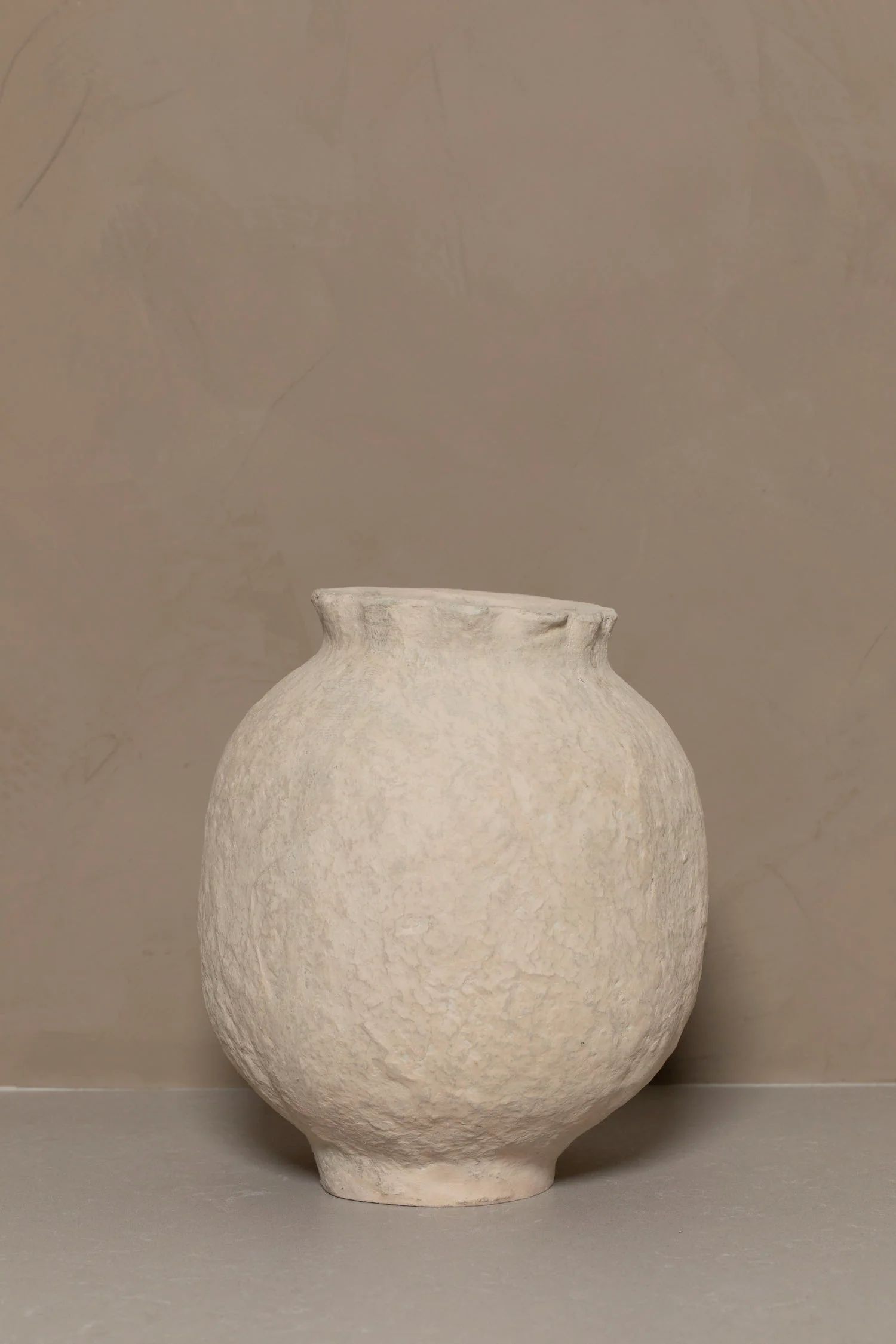 Ridge Paper Mache Vase - THELIFESTYLEDCO Shop | THELIFESTYLEDCO