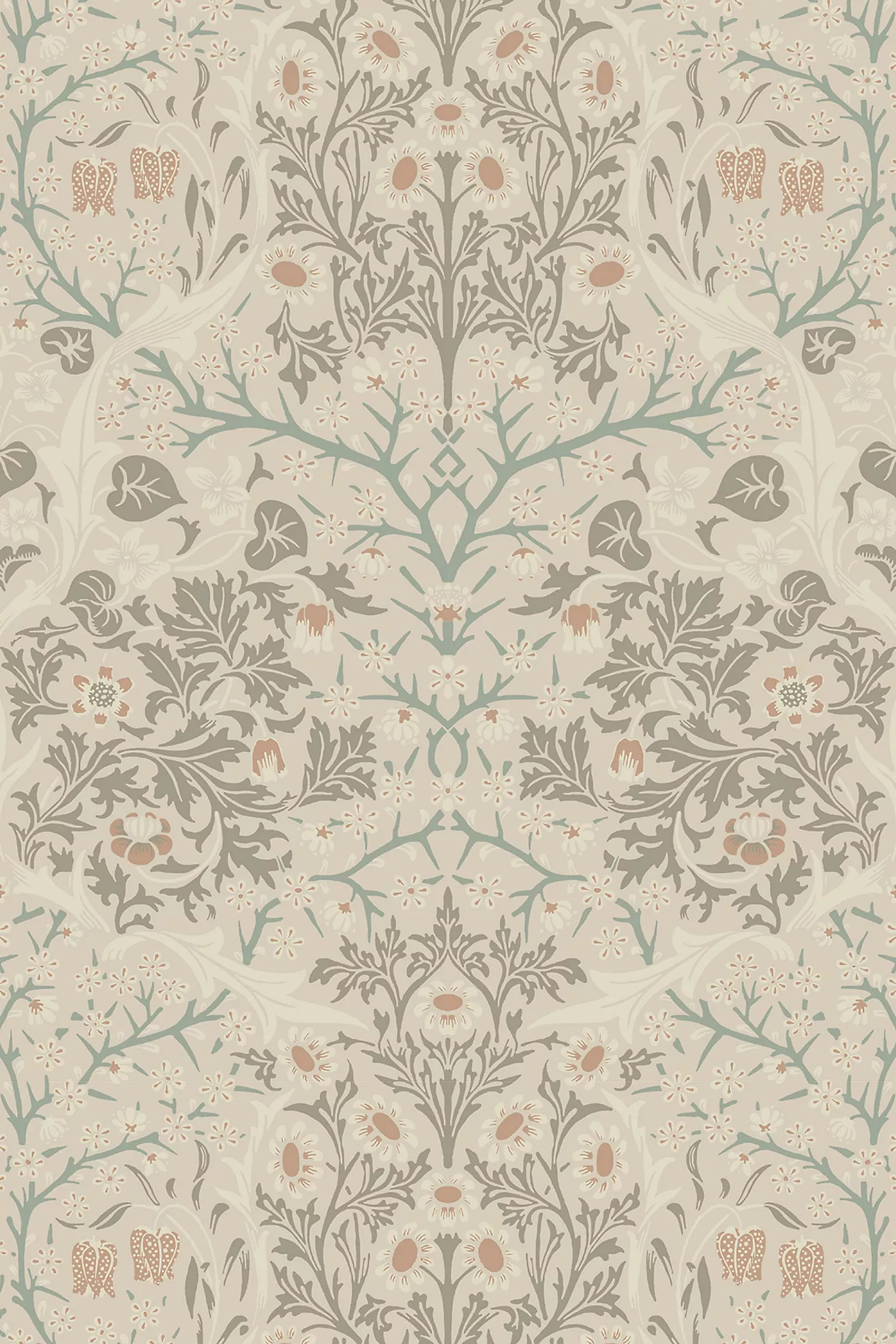 Victorian Garden Floral Vintage Peel-and-Stick Wallpaper | Anthropologie (US)