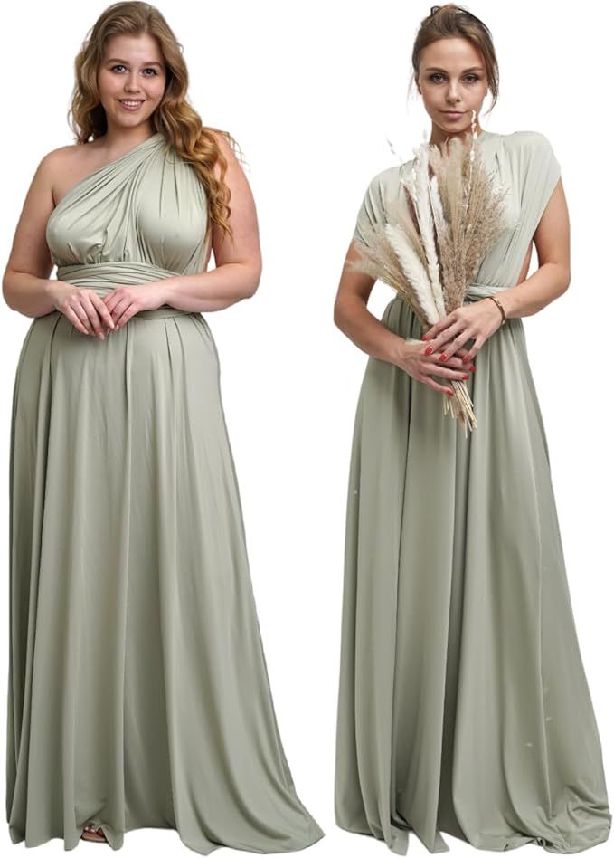 Taniri Infinity Dress - Convertible Multiway Maxi Long Transformer Gown Dress - Bridesmaid Bridal... | Amazon (US)