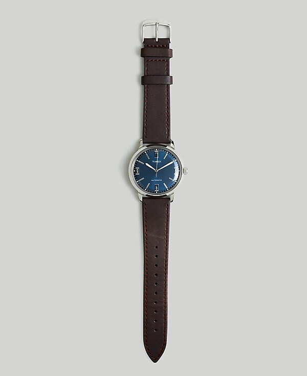 Timex Marlin&reg; Automatic 40mm Leather Strap Watch | Madewell | Madewell