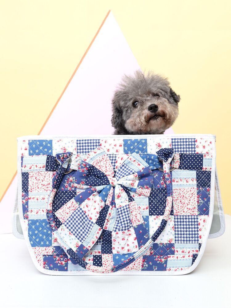 Flower Print Pet Carrier Bag | SHEIN