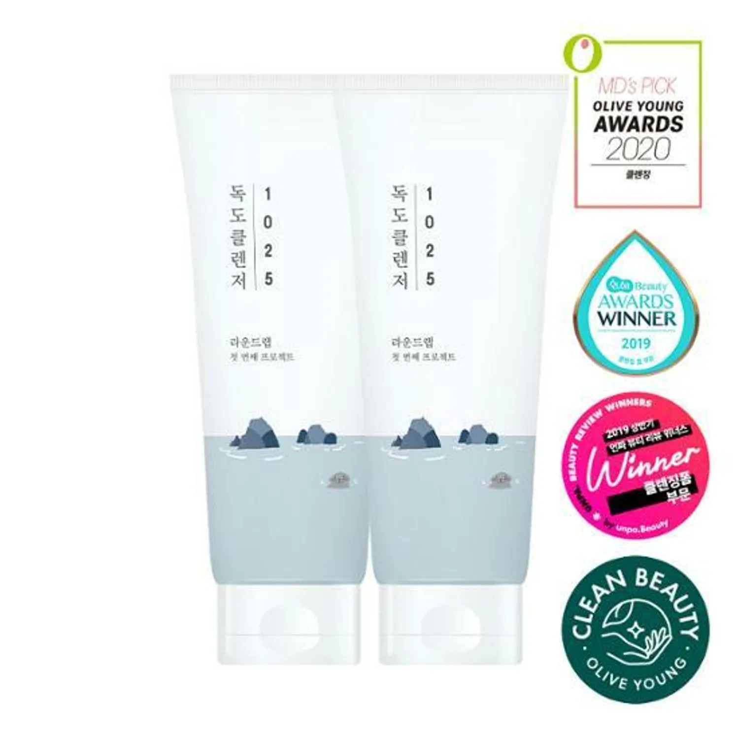 ROUND LAB 1025 Dokdo Cleanser 200mL Double Pack | Olive Young Global