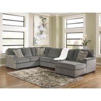SOLE-Oversized Modern Gray Fabric Sofa Couch Sectional Set Living Room Furniture | Bonanza (Global)
