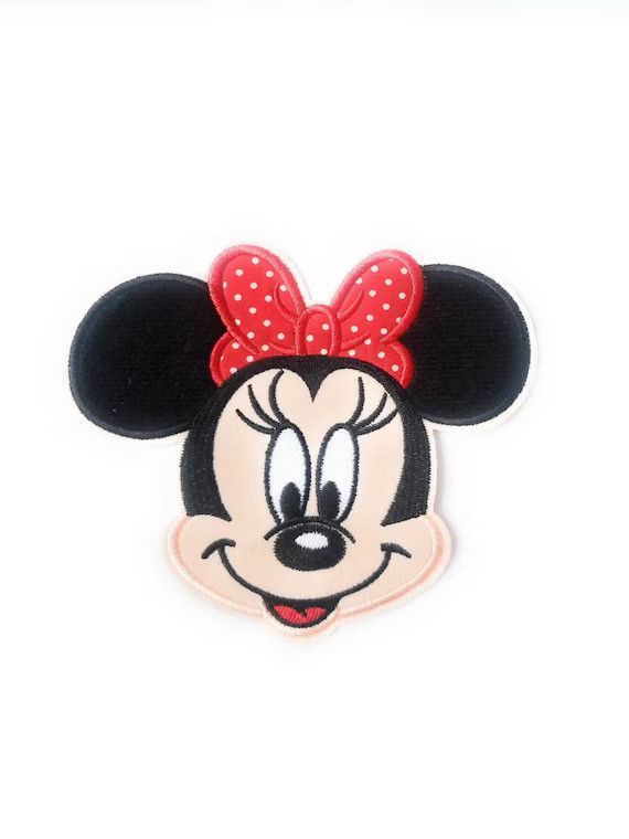 Medium  Minnie Mouse Iron on Patch - Disney Embroidery Patches -Ready to Ship! | Etsy (US)