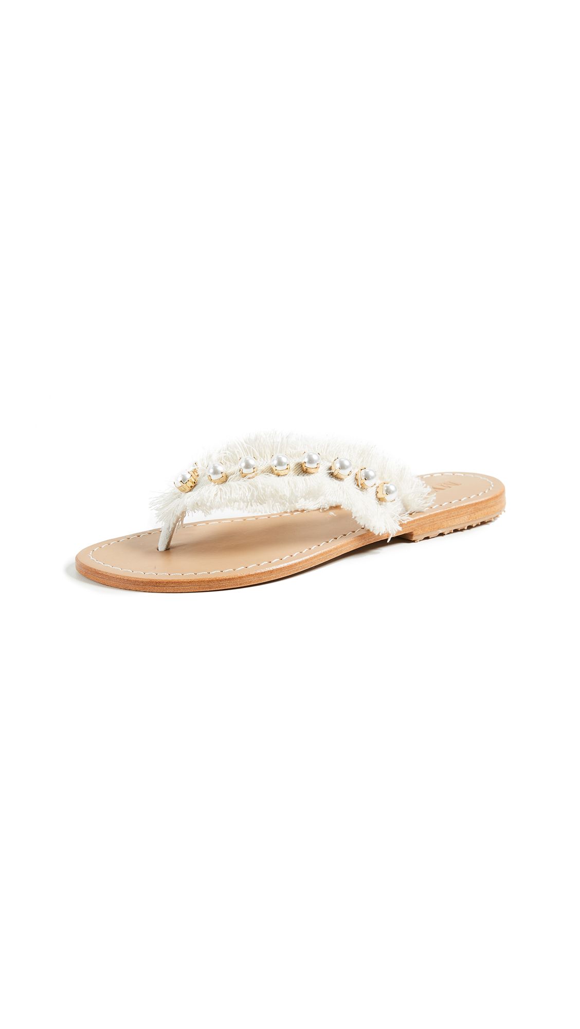 Mystique Imitation Pearl Flip Flops | Shopbop