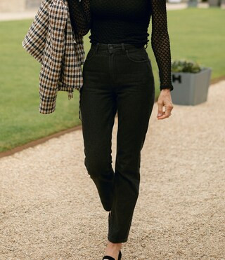 x Jennifer Sumko Abigail Denim High Rise 5 Pocket Straight Leg Full Length Jeans | Dillard's