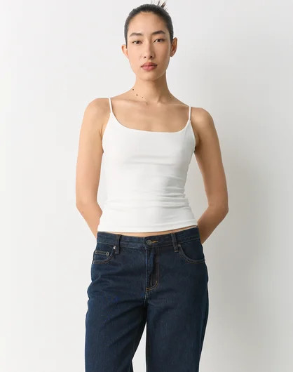 Thin Strap Tank Top in Milk | Glassons AU | Glassons (Australia)