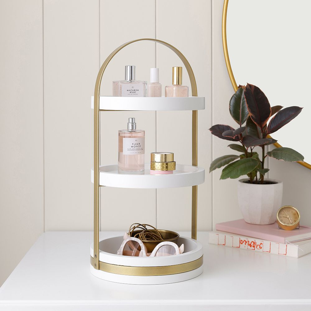 Glam Three-Tier Caddy | Pottery Barn Teen