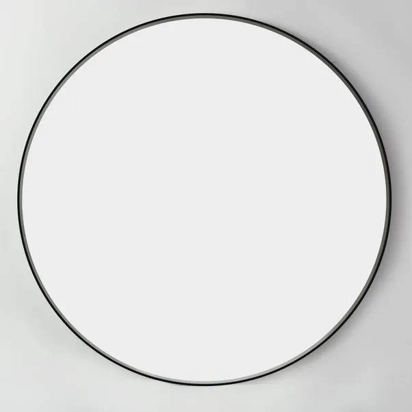 Apartment Black Frame Round Mirror 100cm | Dunelm (migrated)