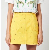 KENZO Women's Printed Denim Mini Skirt - Golden Yellow - UK 8 | Coggles (Global)